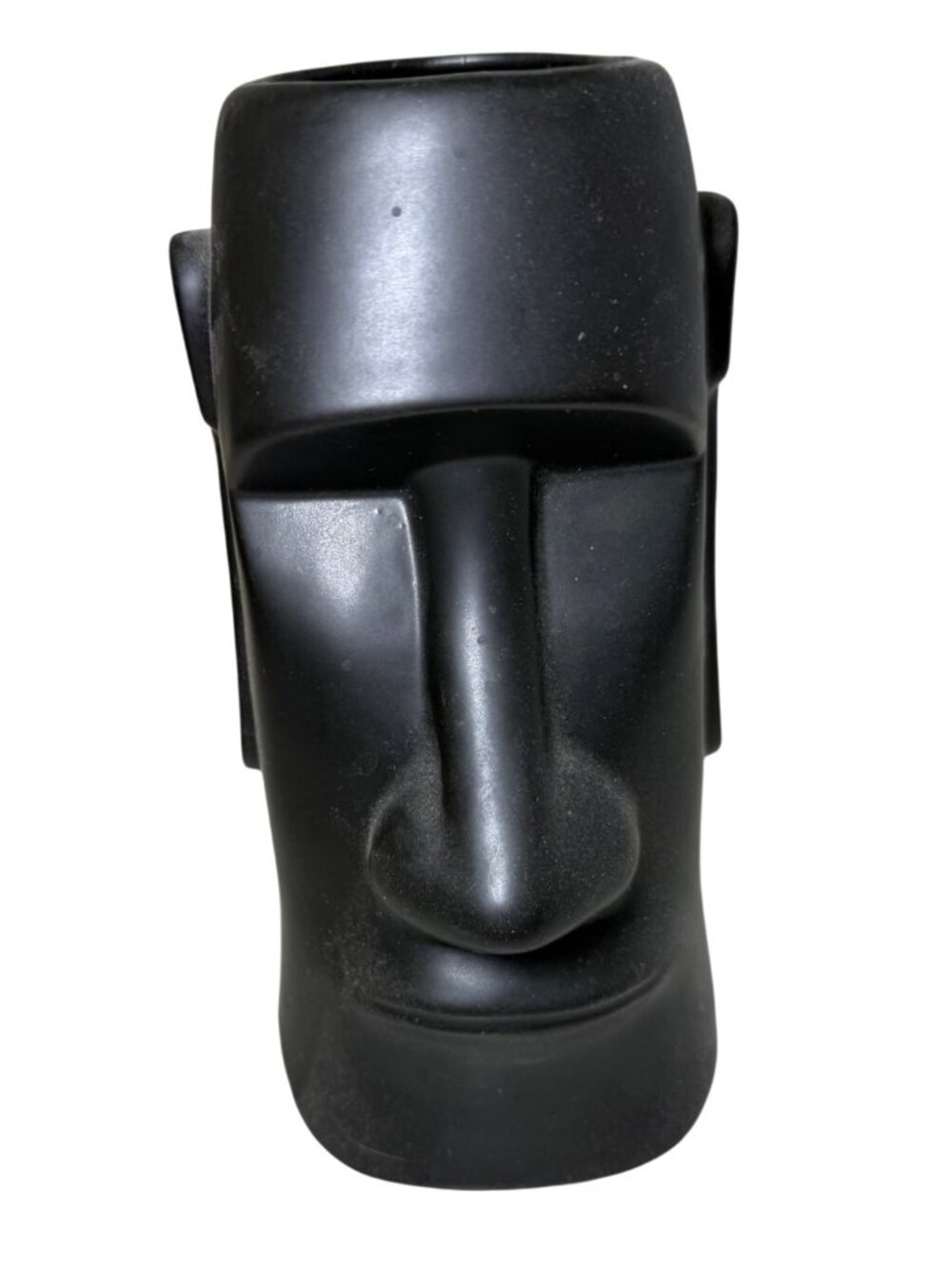 Vintage Tiki Mug OMC Otagiri Japan Moai Black Hawaiian Tahitian Easter Island